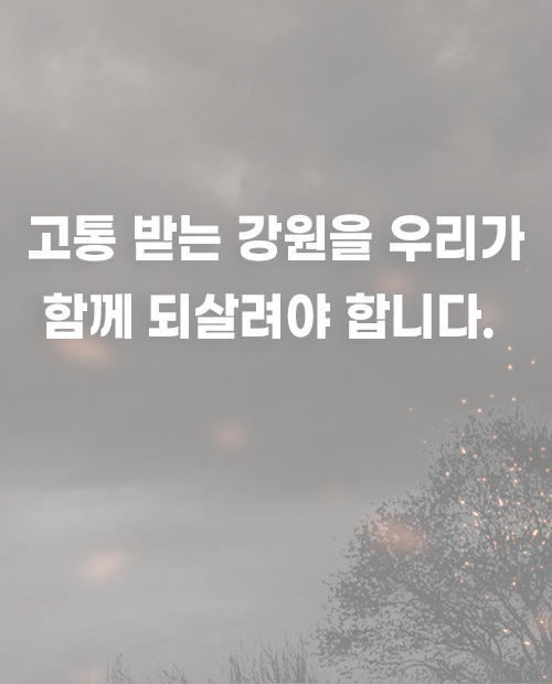 대형산불긴급모금 (종료)